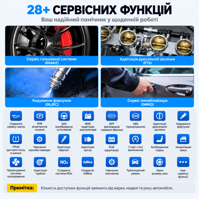 MUCAR VO7 S — професійний автосканер з ECU Coding, Active Test та CAN FD