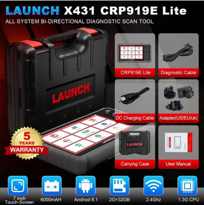Launch X431 CRP919E Lite OBD2 Автосканер. Новинка 2025 року
