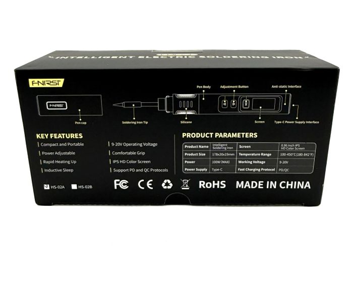 Портативний паяльник FNIRSI HS02A Max