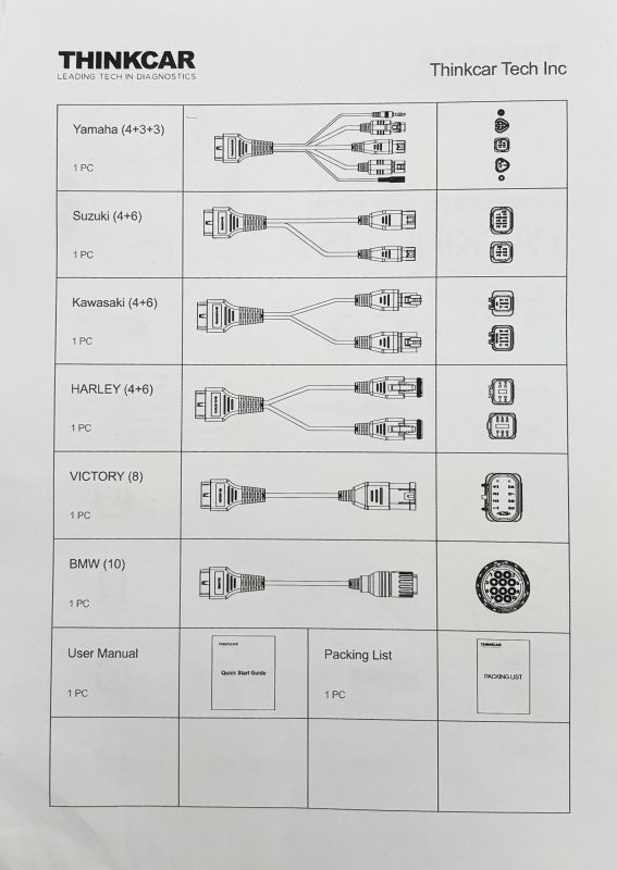 THINKCAR Thinkcheck M70 Moto Smart Мотоцикл