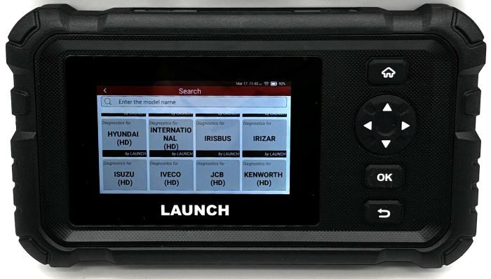 LAUNCH CRP129 HD - сканер для вантажних авто та спецтехніки