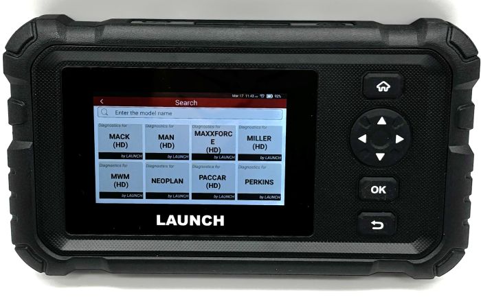 LAUNCH CRP129 HD - сканер для вантажних авто та спецтехніки