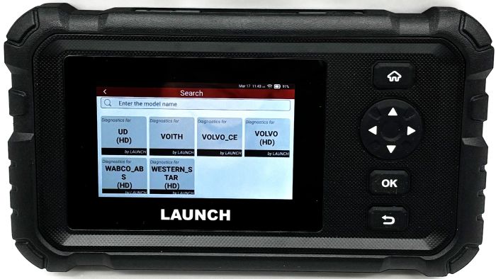 LAUNCH CRP129 HD - сканер для вантажних авто та спецтехніки