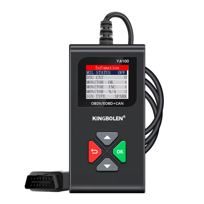 Сканер двигуна Kingbolen YA100 OBD2.