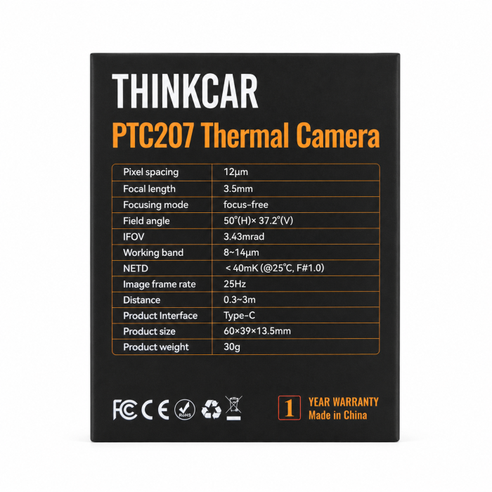 ThinkCar PTC207 — тепловізійний модуль для смартфона Android